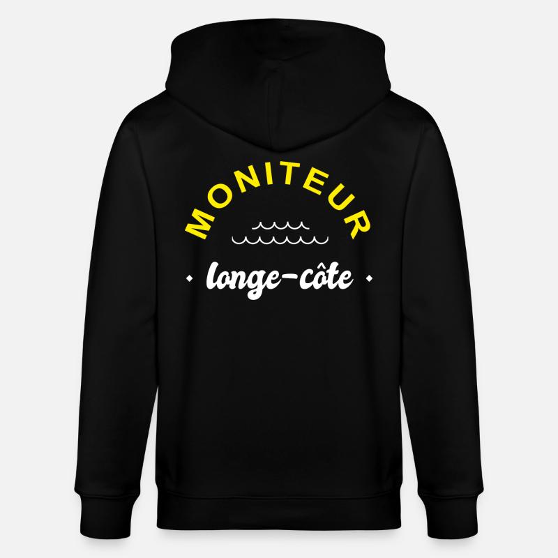 moniteur longe cote coach longe-côte - Veste à capuche bio CULTIVATOR Stanley/Stella Unisexe - noir