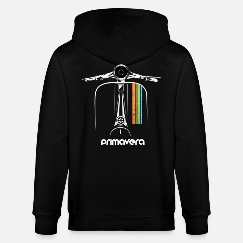 Motorroller Roller Primavera - Stanley/Stella Unisex Bio-Kapuzenjacke CULTIVATOR  - Schwarz