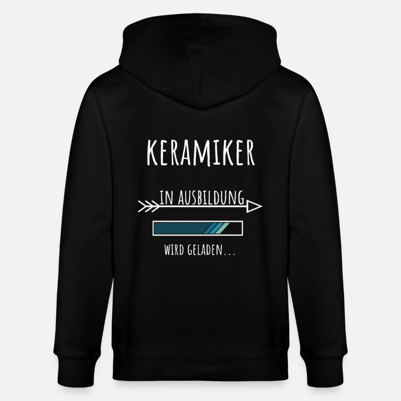 Keramiker Ausbildung Beruf Geschenk - Stanley/Stella Unisex Bio-Kapuzenjacke CULTIVATOR  - Schwarz