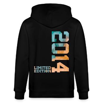 12. GEBURTSTAG LIMITED EDITION 2014 - Stanley/Stella Unisex Bio-Kapuzenjacke CULTIVATOR  - Schwarz - Hinten - Anna (173cm)