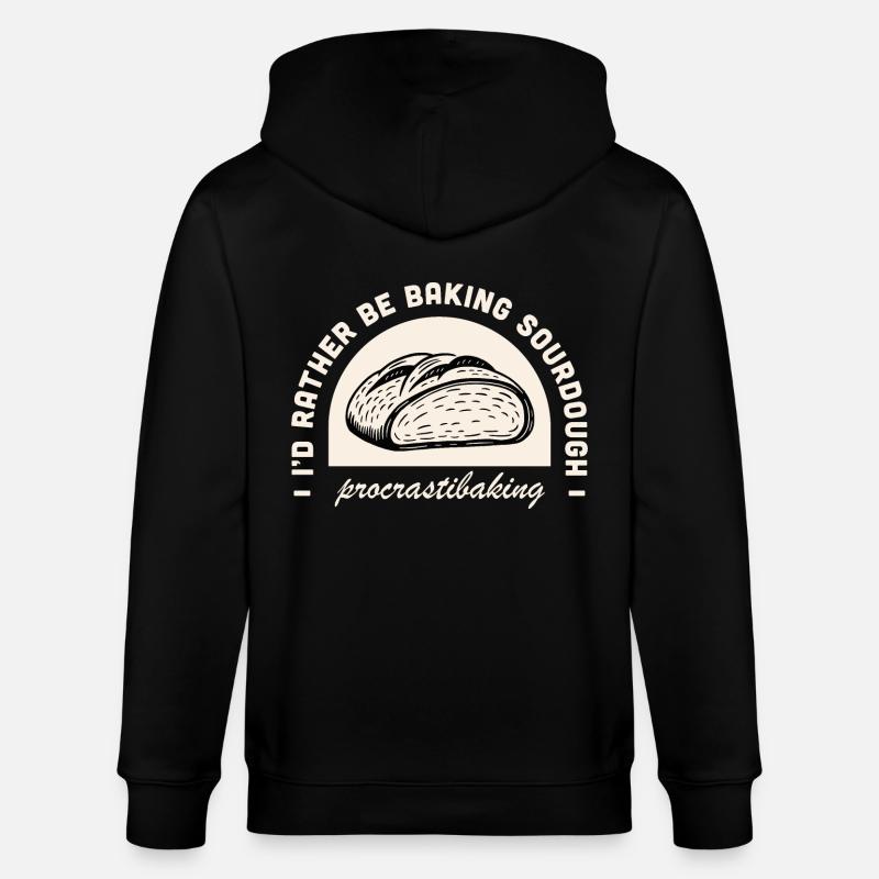 Sauerteigbrot Humor - Stanley/Stella Unisex Bio-Kapuzenjacke CULTIVATOR  - Schwarz