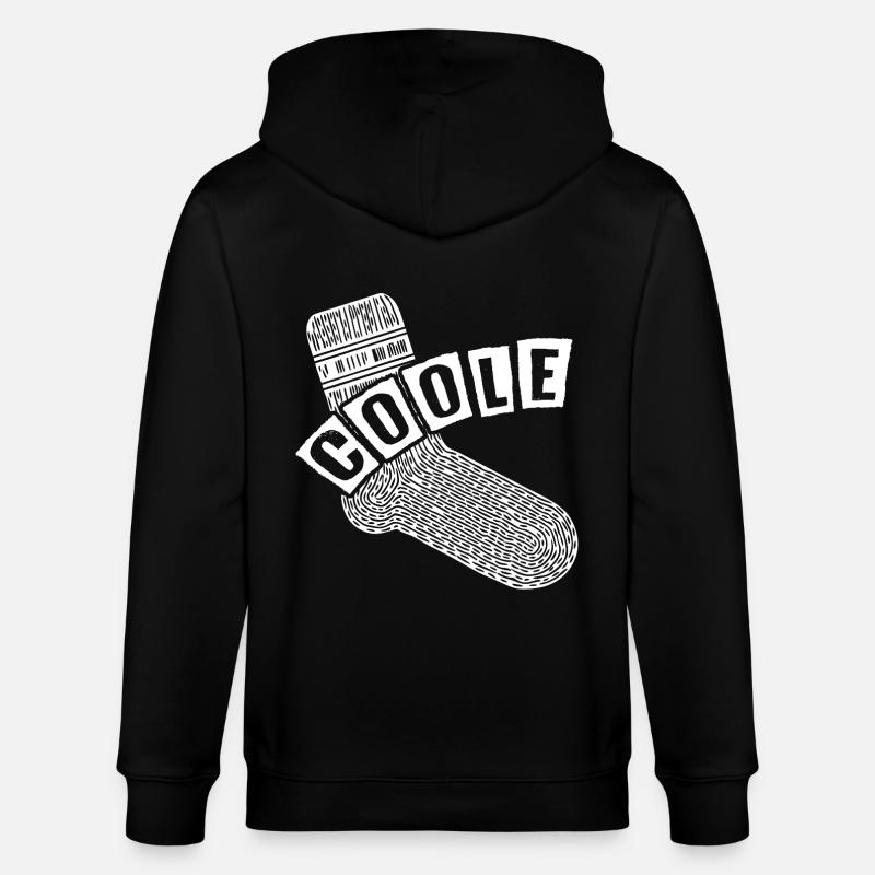 Chaussette cool - design motivant amusant - Veste à capuche bio CULTIVATOR Stanley/Stella Unisexe - noir