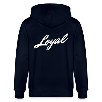 Loyauté loyale - Veste à capuche bio CULTIVATOR Stanley/Stella Unisexe - marine - Dos - Anna (173cm)
