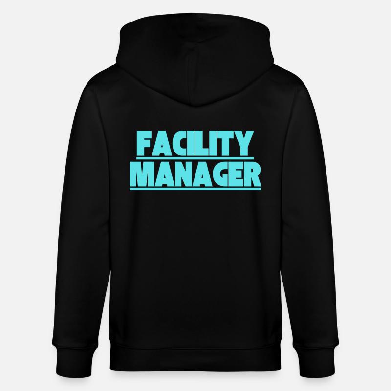 Facility Manager Technicien interne Gardien - Veste à capuche bio CULTIVATOR Stanley/Stella Unisexe - noir