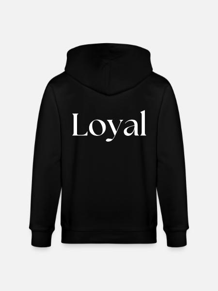 Loyal Loyalty - Stanley/Stella CULTIVATOR  Unisex Organic Hooded Jacket - black