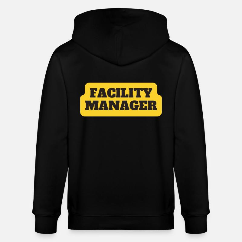 Facility Manager Technicien interne Gardien - Veste à capuche bio CULTIVATOR Stanley/Stella Unisexe - noir