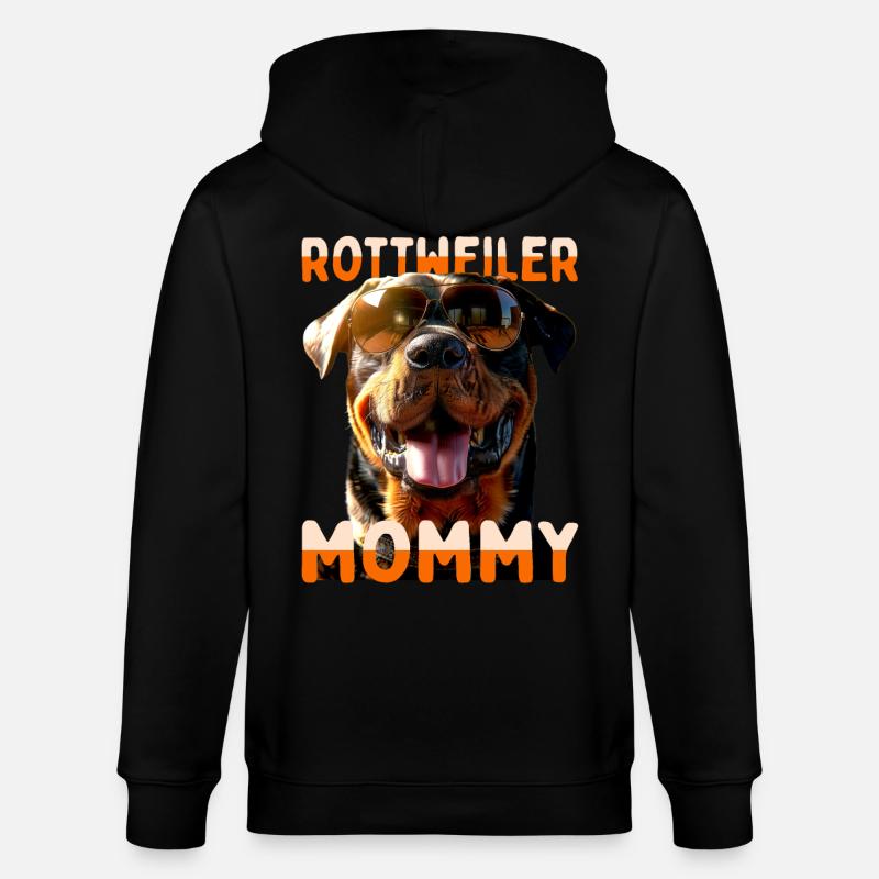 Rottweiler Maman Maman Chiens - Veste à capuche bio CULTIVATOR Stanley/Stella Unisexe - noir