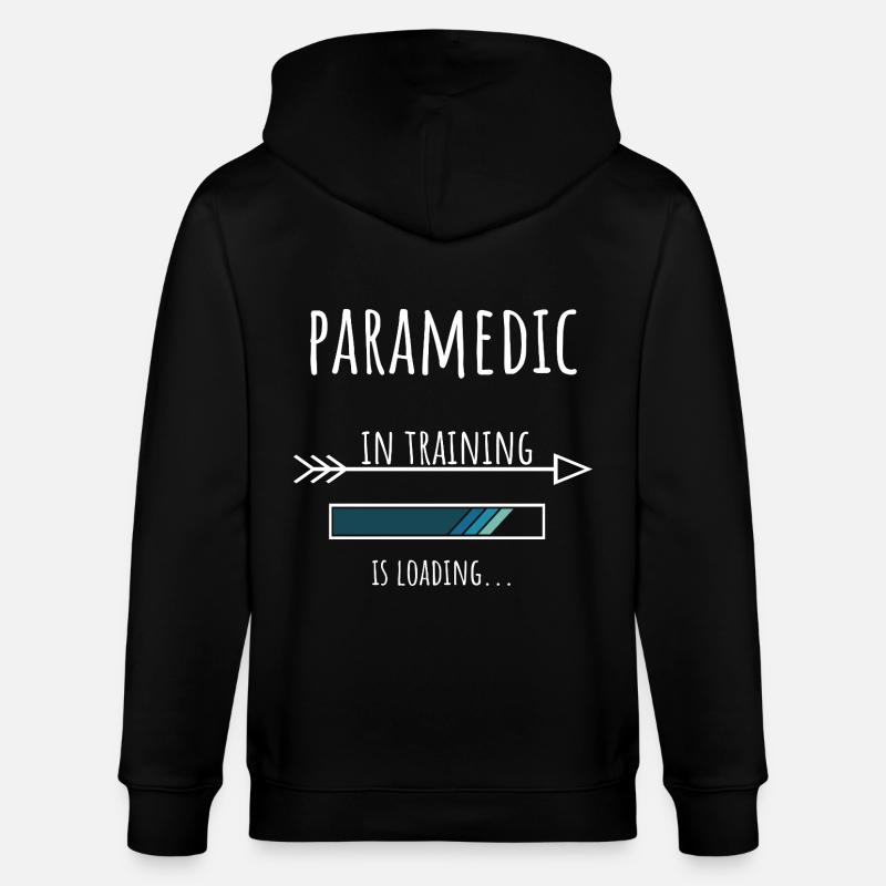 Paramedic in Ausbildung Beruf Geschenk - Stanley/Stella Unisex Bio-Kapuzenjacke CULTIVATOR  - Schwarz
