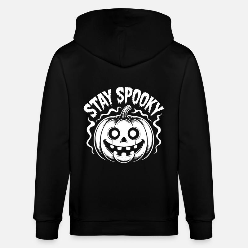 Restez effrayant drôle Halloween Design - Veste à capuche bio CULTIVATOR Stanley/Stella Unisexe - noir