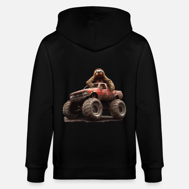 Faultier - Stanley/Stella Unisex Bio-Kapuzenjacke CULTIVATOR  - Schwarz