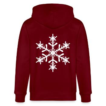 étoile de neige - Veste à capuche bio CULTIVATOR Stanley/Stella Unisexe - bordeaux - Dos - Anna (173cm)