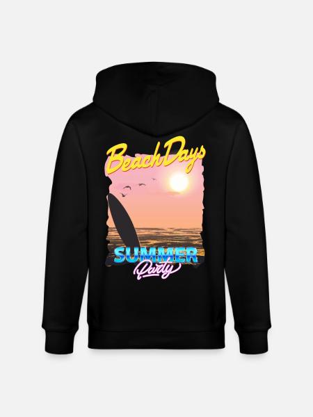Summer Party - Stanley/Stella CULTIVATOR  Unisex Organic Hooded Jacket - black