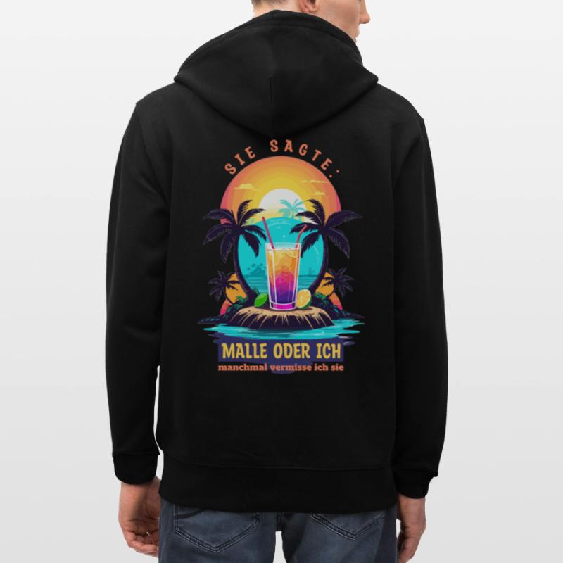 Sie sagte. Malle oder ich Stanley/Stella Unisex Bio-Kapuzenjacke CULTIVATOR 