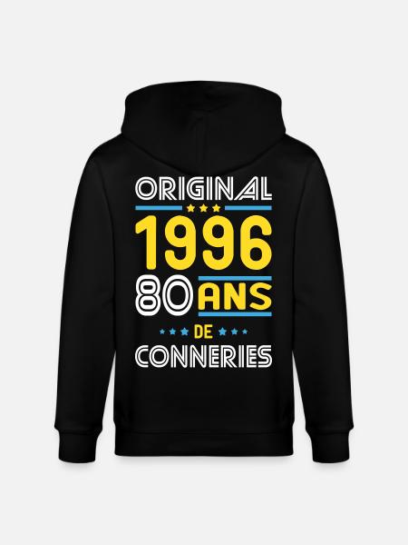 Original – 1996 – 30 years of - Stanley/Stella CULTIVATOR  Unisex Organic Hooded Jacket - black
