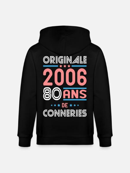 Original – 2006 – 20 Jahre - Stanley/Stella Unisex Bio-Kapuzenjacke CULTIVATOR - Schwarz