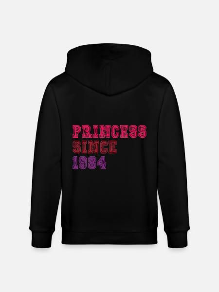 1984 Birthday Princess - Stanley/Stella CULTIVATOR Unisex Organic Hooded Jacket - black
