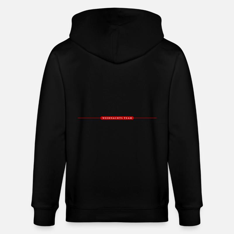Weihnachts Team - Stanley/Stella Unisex Bio-Kapuzenjacke CULTIVATOR  - Schwarz