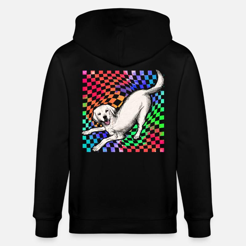 Labrador Rétro - Veste à capuche bio CULTIVATOR Stanley/Stella Unisexe - noir