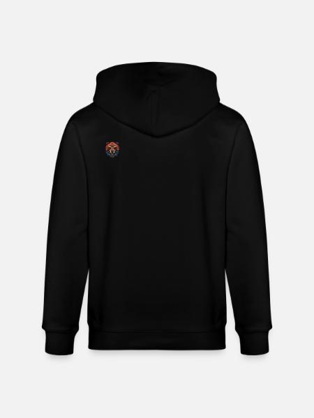 Bear Portrait - Stanley/Stella CULTIVATOR  Unisex Organic Hooded Jacket - black