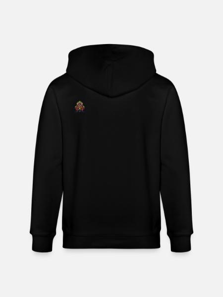 Frog Portrait - Stanley/Stella CULTIVATOR  Unisex Organic Hooded Jacket - black