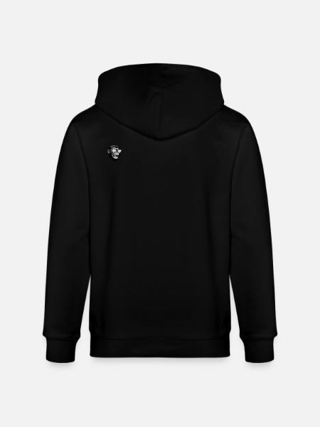 Monkey Head Portrait Funny - Stanley/Stella CULTIVATOR  Unisex Organic Hooded Jacket - black
