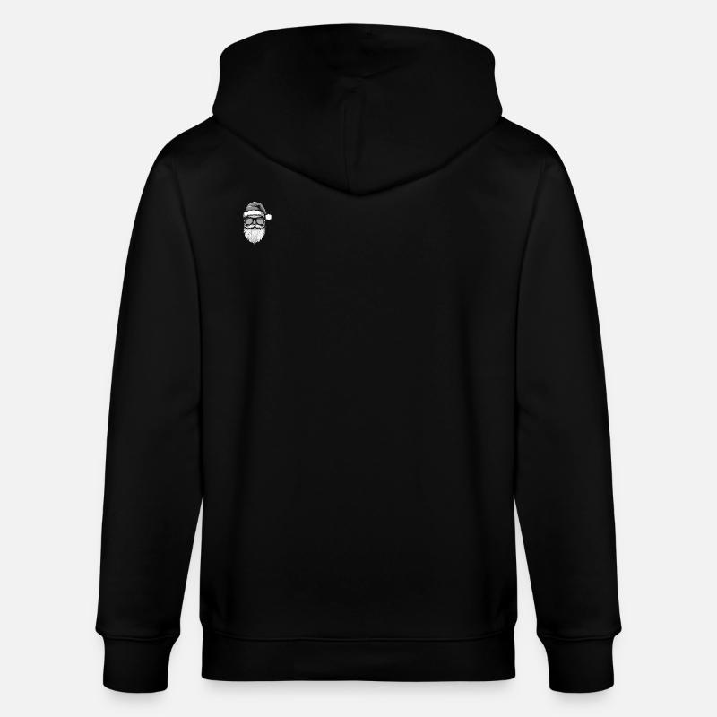 Weihnachtsmann Cool Weihnachten - Stanley/Stella Unisex Bio-Kapuzenjacke CULTIVATOR  - Schwarz