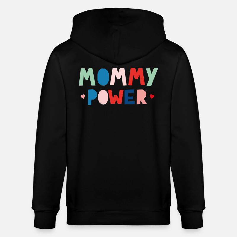 Mommy Power - Stanley/Stella Unisex Bio-Kapuzenjacke CULTIVATOR  - Schwarz
