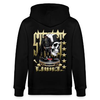 Rappeurs de rue - Veste à capuche bio CULTIVATOR Stanley/Stella Unisexe - noir - Dos - Anna (173cm)
