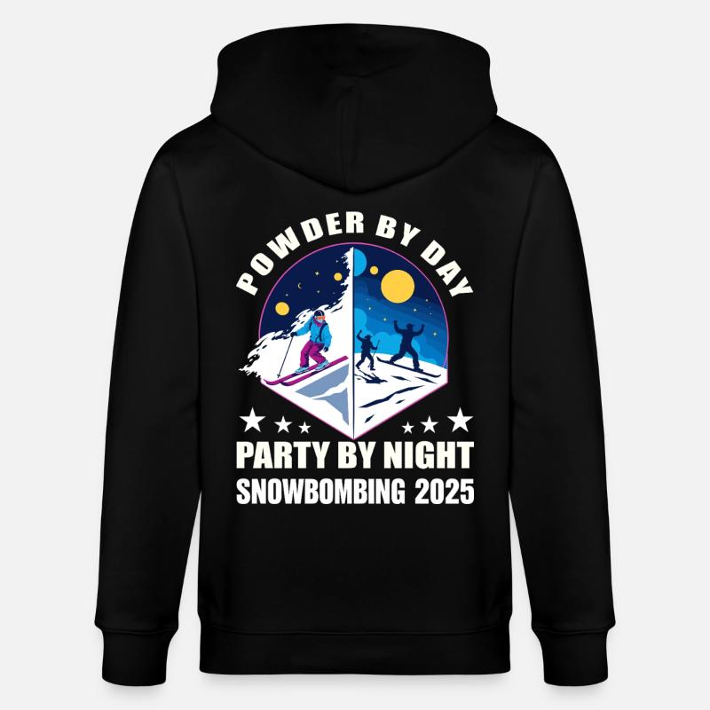 Snowbombing 2025 - Stanley/Stella Unisex Bio-Kapuzenjacke CULTIVATOR - Schwarz