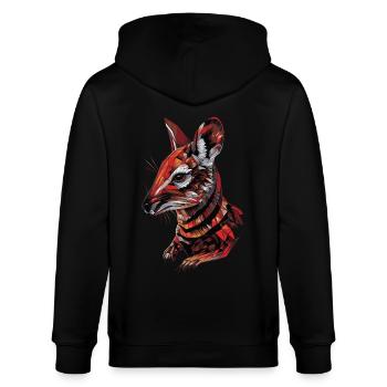 Tranquilizer Bomber - Stanley/Stella CULTIVATOR  Unisex Organic Hooded Jacket - black - Back - Anna (173cm)