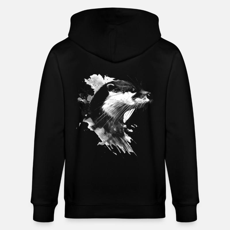 Otter - Stanley/Stella Unisex Bio-Kapuzenjacke CULTIVATOR  - Schwarz