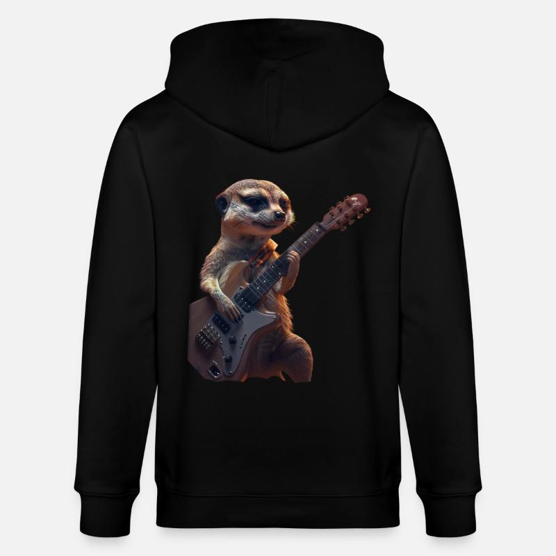 Suricate - Veste à capuche bio CULTIVATOR Stanley/Stella Unisexe - noir