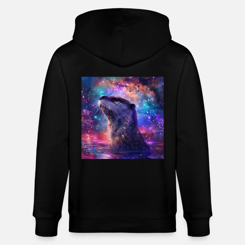 Otter - Stanley/Stella Unisex Bio-Kapuzenjacke CULTIVATOR  - Schwarz