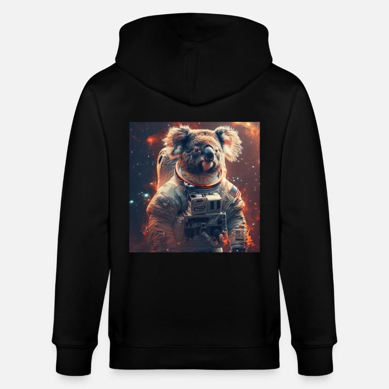 Koala - Veste à capuche bio CULTIVATOR Stanley/Stella Unisexe - noir