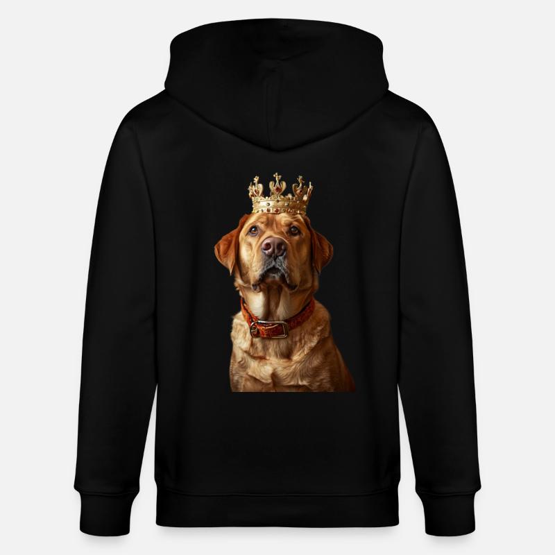Labrador Retriever - Stanley/Stella Unisex Bio-Kapuzenjacke CULTIVATOR  - Schwarz