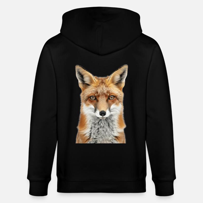 Fox - Stanley/Stella CULTIVATOR Unisex Organic Hooded Jacket - black