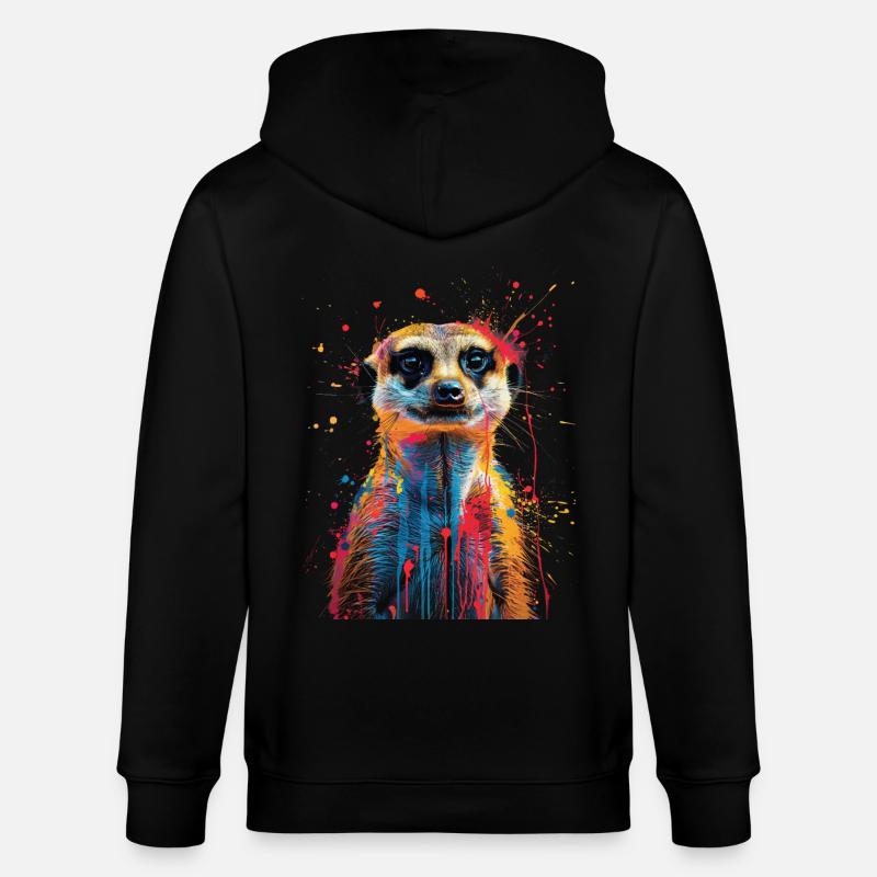 Suricate - Veste à capuche bio CULTIVATOR Stanley/Stella Unisexe - noir