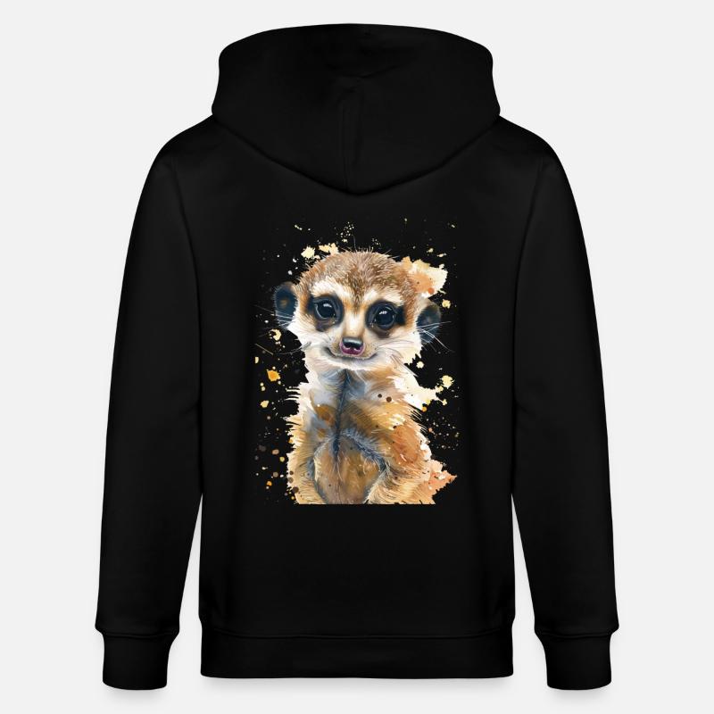 Suricate - Veste à capuche bio CULTIVATOR Stanley/Stella Unisexe - noir