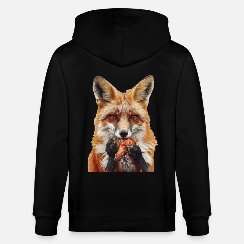 Fuchs - Stanley/Stella Unisex Bio-Kapuzenjacke CULTIVATOR - Schwarz