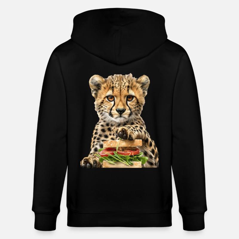 Guépard - Veste à capuche bio CULTIVATOR Stanley/Stella Unisexe - noir