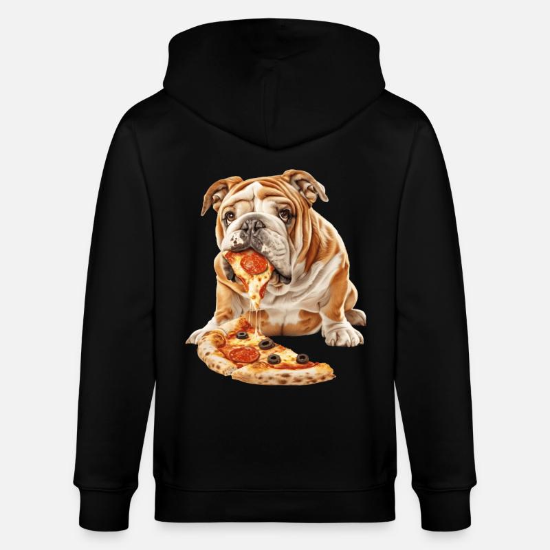 Bouledogue - Veste à capuche bio CULTIVATOR Stanley/Stella Unisexe - noir