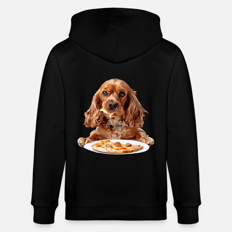 Cocker Spaniel - Veste à capuche bio CULTIVATOR Stanley/Stella Unisexe - noir