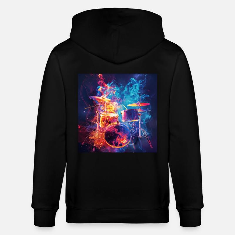 Percussion - Veste à capuche bio CULTIVATOR Stanley/Stella Unisexe - noir