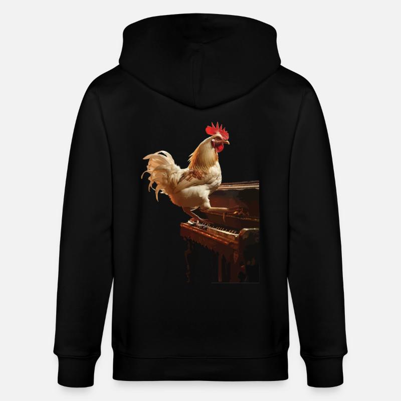 Hahn Piano - Veste à capuche bio CULTIVATOR Stanley/Stella Unisexe - noir