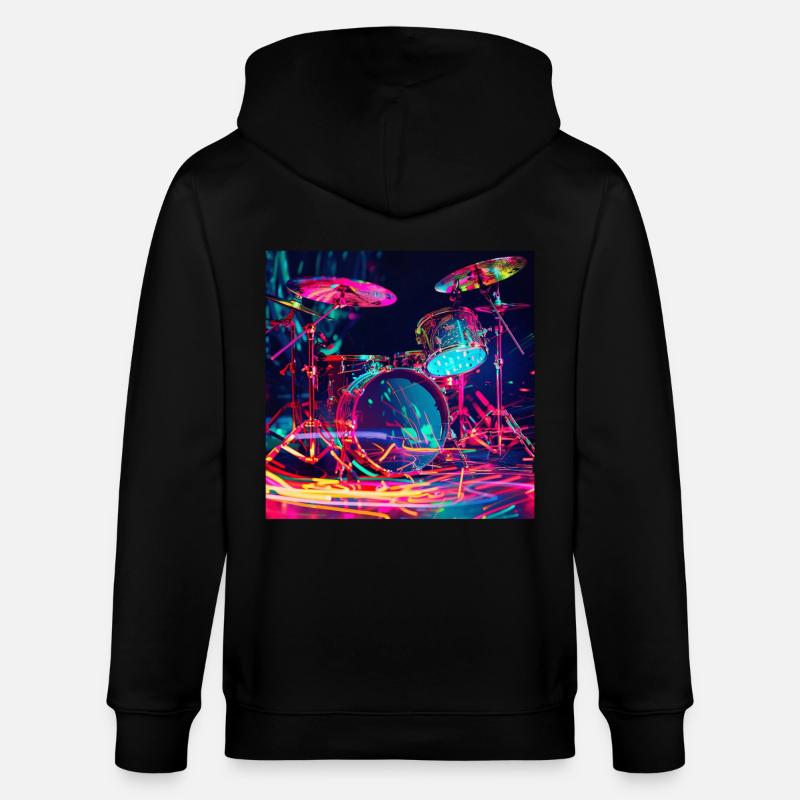 Percussion - Veste à capuche bio CULTIVATOR Stanley/Stella Unisexe - noir