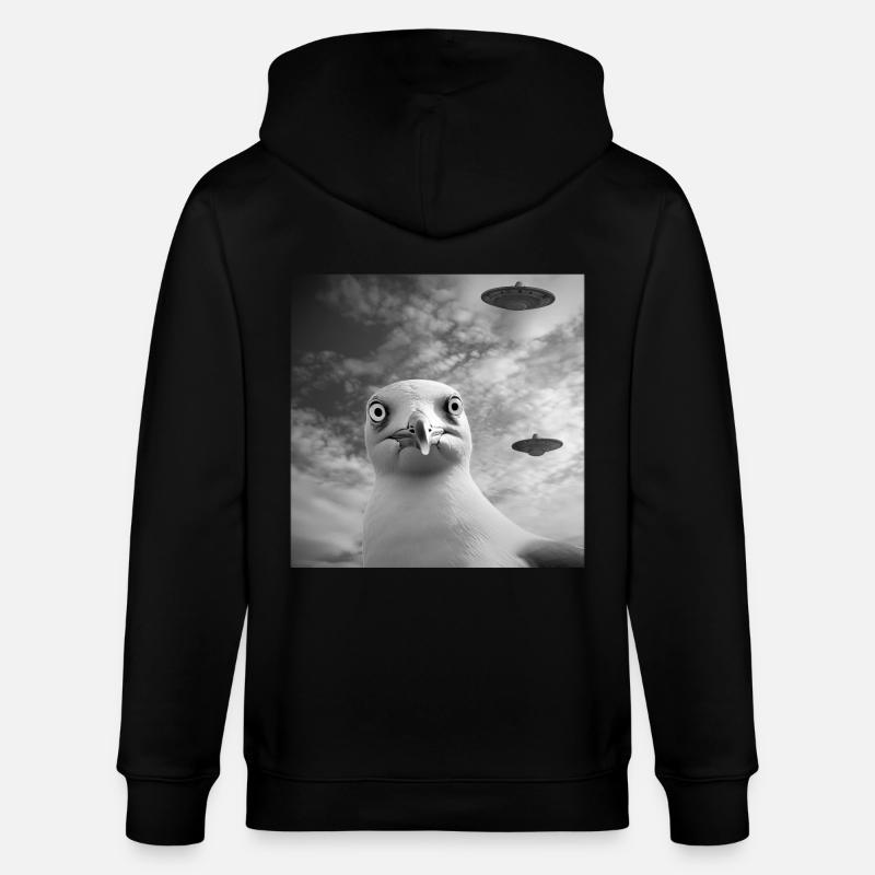 Möwe - Stanley/Stella Unisex Bio-Kapuzenjacke CULTIVATOR - Schwarz
