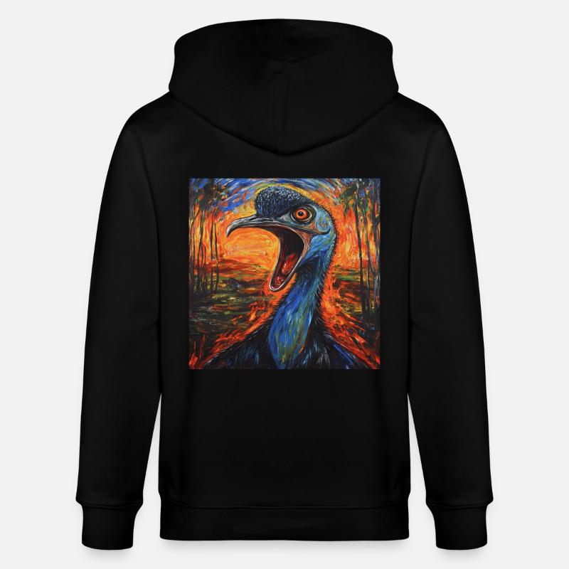 Kasuar - Stanley/Stella Unisex Bio-Kapuzenjacke CULTIVATOR  - Schwarz