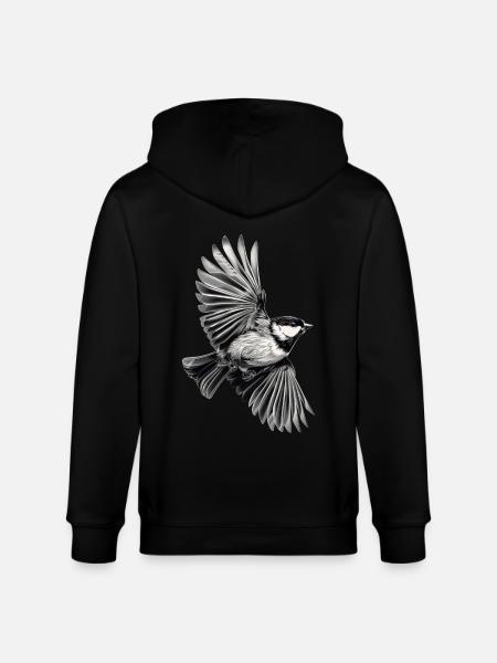 Meise - Stanley/Stella Unisex Bio-Kapuzenjacke CULTIVATOR - Schwarz