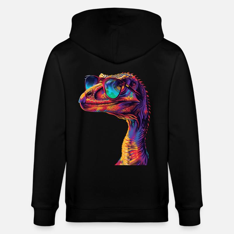 Utahraptor - Stanley/Stella Unisex Bio-Kapuzenjacke CULTIVATOR  - Schwarz