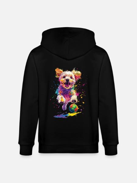 maltesisch - Stanley/Stella Unisex Bio-Kapuzenjacke CULTIVATOR  - Schwarz